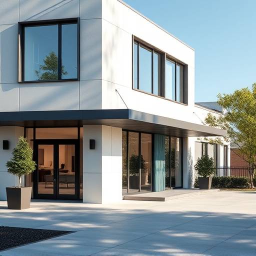 Exterior view of the photo studio building