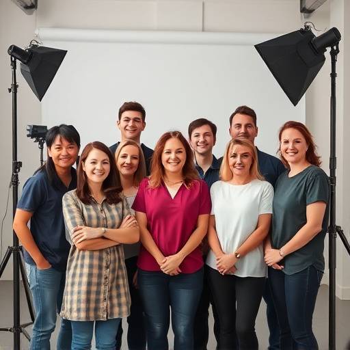 Team photo of the studio staff